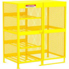 Horizontal/Vertical Cylinder Storage Cabinet, 18 Cylinder Cap, 62"W x 40"D x 71"H