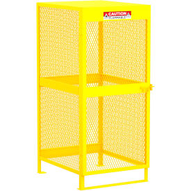 Vertical Gas Cylinder Storage Cabinet, 10 Cylinders Capacity, 32"W x 40"D x 71"H