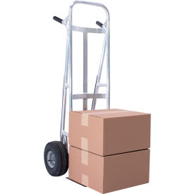 Valley Craft Commercial Heavy Duty Hand Truck with Curved Back, Pneumatic Wheels, 600 lb. Cap