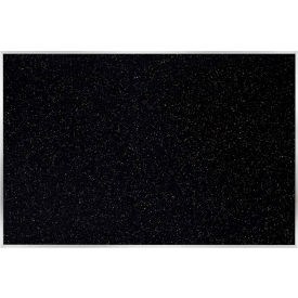 Recycled Bulletin Board with Aluminum Frame, 84"W x 48"H, Confetti