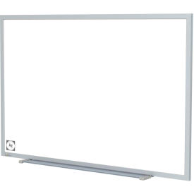 72"W x 48"H Magnetic Hygienic Porcelain Whiteboard, Aluminum Frame