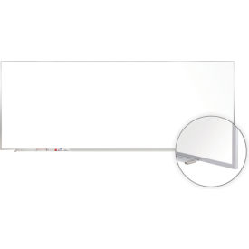 M1 Porcelain Magnetic Whiteboard with Aluminum Frame, 84"W x 48"H