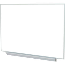 Magnetic Whiteboard with Aluminum Frame & Box Tray, 84"W x 48"H