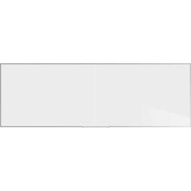 M2 Two-Piece Non-Magnetic Whiteboard with Aluminum Frame, 144"W x 48"H