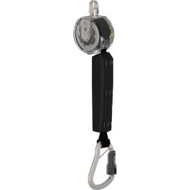 Personal Fall Limiter w/o Anchorage Connector, Single Leg, Aluminum Carabiner, 10'L