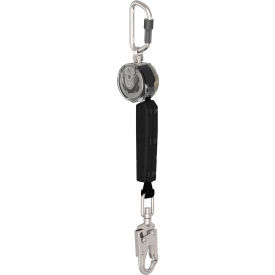 Personal Fall Limiter, Single Leg, Steel Swivel Snap Hook, 10'L
