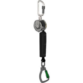 Personal Fall Limiter, Single Leg, Aluminum Swivel Carabiner, 10'L