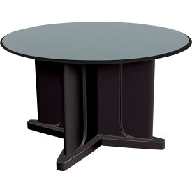 Endurance™ X-Series 48" Round Dura-Edge X-Base Laminate Table, Black