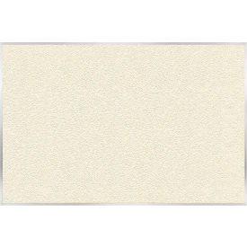 Vinyl Bulletin Board with Aluminum Frame, 84"W x 48"H, Ivory