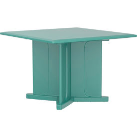 Endurance 42" Square X-Base Table, Aqua