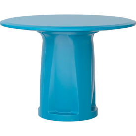 Endurance 42" Round Cylinder Base Table, Slate Blue