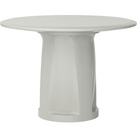 Endurance 42" Round Cylinder Base Table, Stone Gray