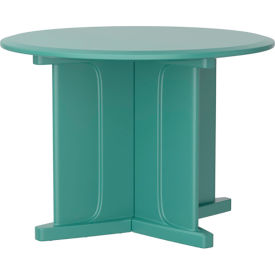Endurance 42" Round X-Base Table, Aqua