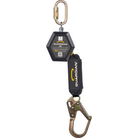 Guardian CR5 Web Personal Self-Retracting Lifeline, Steel Rebar Hook, 11'L