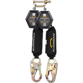 CR5 Dual Web Personal Self-Retracting Lifeline, Steel Snap Hook, 11' Length