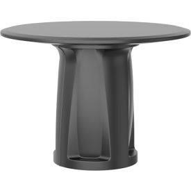 Endurance 42" Round Cylinder Base Table, Black