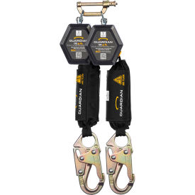 CR5 Dual Web Arc Flash Personal Self-Retracting Lifeline, Steel Snap Hook, 9'L