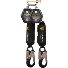 CR5 Dual Web Arc Flash Personal Self-Retracting Lifeline, Aluminum Snap Hook, 9'L