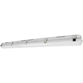LED Vapor Tight Strip Light Fixture, Surface Mount, 30/40/50W, 120-277V, Gray