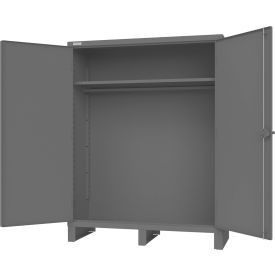 Extra Heavy Duty Storage Cabinet, 60"W x 24"D x 78"H, Gray, All-Welded