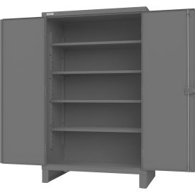 Extra Heavy Duty Storage Cabinet, 48"W x 30"D x 78"H, Gray, All-Welded