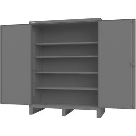 Extra Heavy Duty Storage Cabinet, 60"W x 30"D x 78"H, Gray, All-Welded