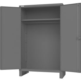 Extra Heavy Duty Storage Cabinet, 48"W x 24"D x 78"H, Gray, All-Welded