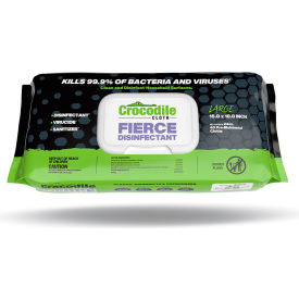 FIERCE Disinfecting Wipes, Lemon Eucalyptus Scent, 40 Wipes/Pack