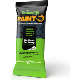Paint Heavy Duty Wipes, 15" x 10", White, 10 Wipes/Pack