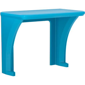 Endurance All Plastic Wall/Floor Mounted Desk, 38" x 22", Slate Blue