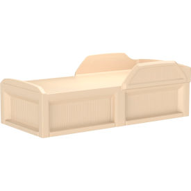 Solstice Bed with Safety Rail & 3 Doors, 80" x 36", Green