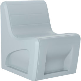 Sync Armless Slim Chair, 25"W x 32"D, Gray