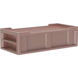 Cortech® USA Endurance Bed 2.0 with End Storage Compartments, 86" x 42", Brown