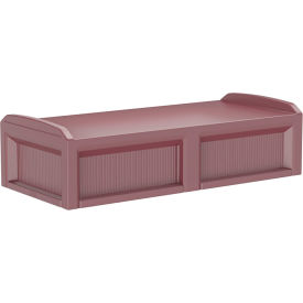 Solstice Behavioral Health Bed with 3 Doors, 80" x 36", Burgundy