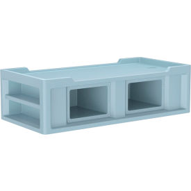 Endurance Bed 2.1 with Side/End Storage Compartments, 86" x 42", Blue Gray