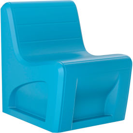 Sync Armless Slim Chair, 25"W x 32"D, Slate Blue