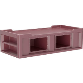 Endurance Bed 2.1 with Side/End Storage Compartments, 86" x 42", Burgundy