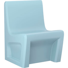 Sentinel Armless Chair, Gangable, 24"W x 24"D, Blue Gray
