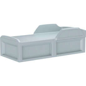 Solstice Bed with Safety Rail & 3 Doors, 80" x 36", Brown