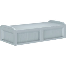 Solstice Behavioral Health Bed with 3 Doors, 80" x 36", Gray