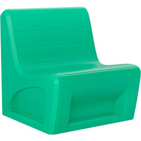 Sabre Armless Chair, Gangable, 31"W x 32"D, Green