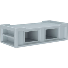 Endurance Bed 2.1 with Side/End Storage Compartments, 86" x 42", Gray