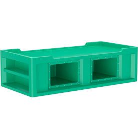 Endurance Bed 2.1 with Side/End Storage Compartments, 86" x 42", Green