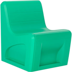 Sync Armless Slim Chair, 25"W x 32"D, Green
