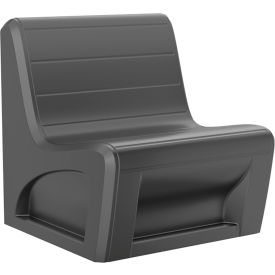 Sabre Armless Chair, Gangable, 31"W x 32"D, Black