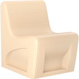 Sync Armless Slim Chair, 25"W x 32"D, Sand