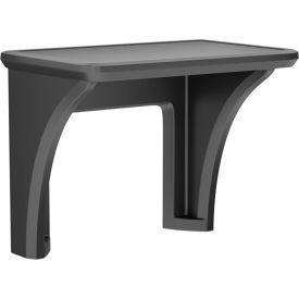 Endurance All Plastic Wall Mounted Desk, 36" x 24", Black