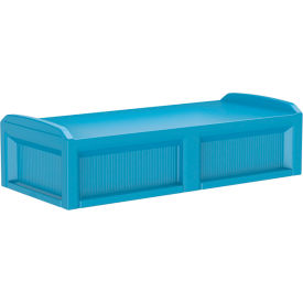 Solstice Behavioral Health Bed with 3 Doors, 80" x 36", Slate Blue