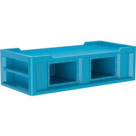 Endurance Bed 2.1 with Side/End Storage Compartments, 86" x 42", Slate Blue
