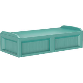Solstice Behavioral Health Bed with 3 Doors, 80" x 36", Aqua